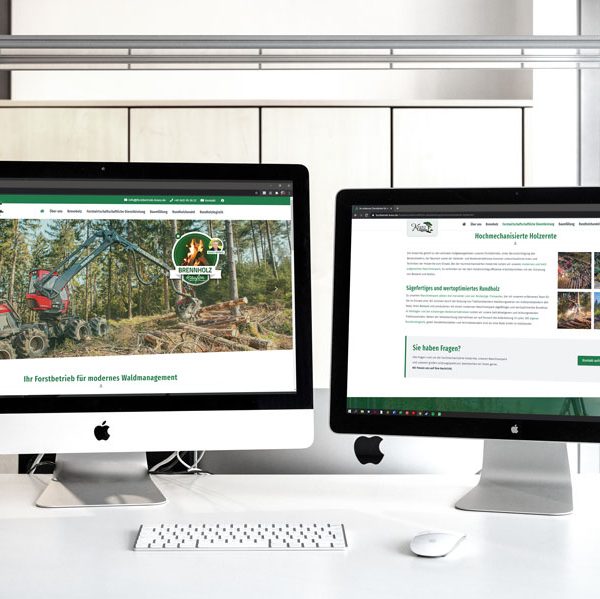 Die neue Website des Forstbetriebs (© Orths Medien GmbH)