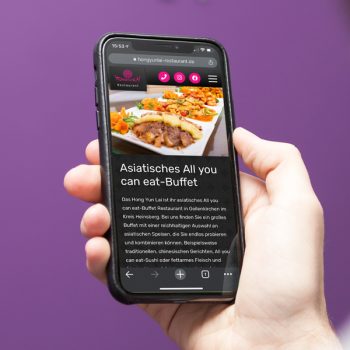 Lecker: Die Website des China-Restaurants (© Orths Medien GmbH)