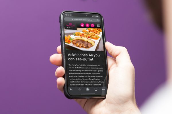 Lecker: Die Website des China-Restaurants (© Orths Medien GmbH)