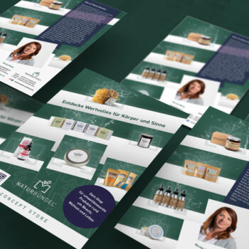 Vorder- und Rückseite des Flyer (© Orths Medien GmbH)