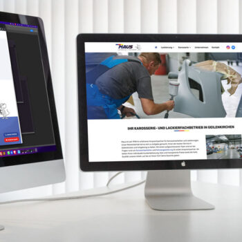 Die neue Website der Autolackierei Maus (© Orths Medien GmbH)